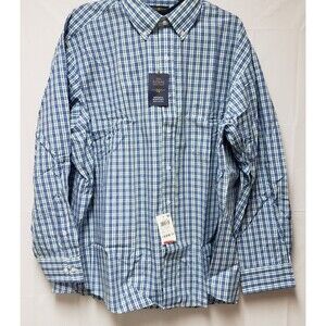 Men’s Club Room The Estate Plaid Dress Shirt 18½ 100% Cotton NWT